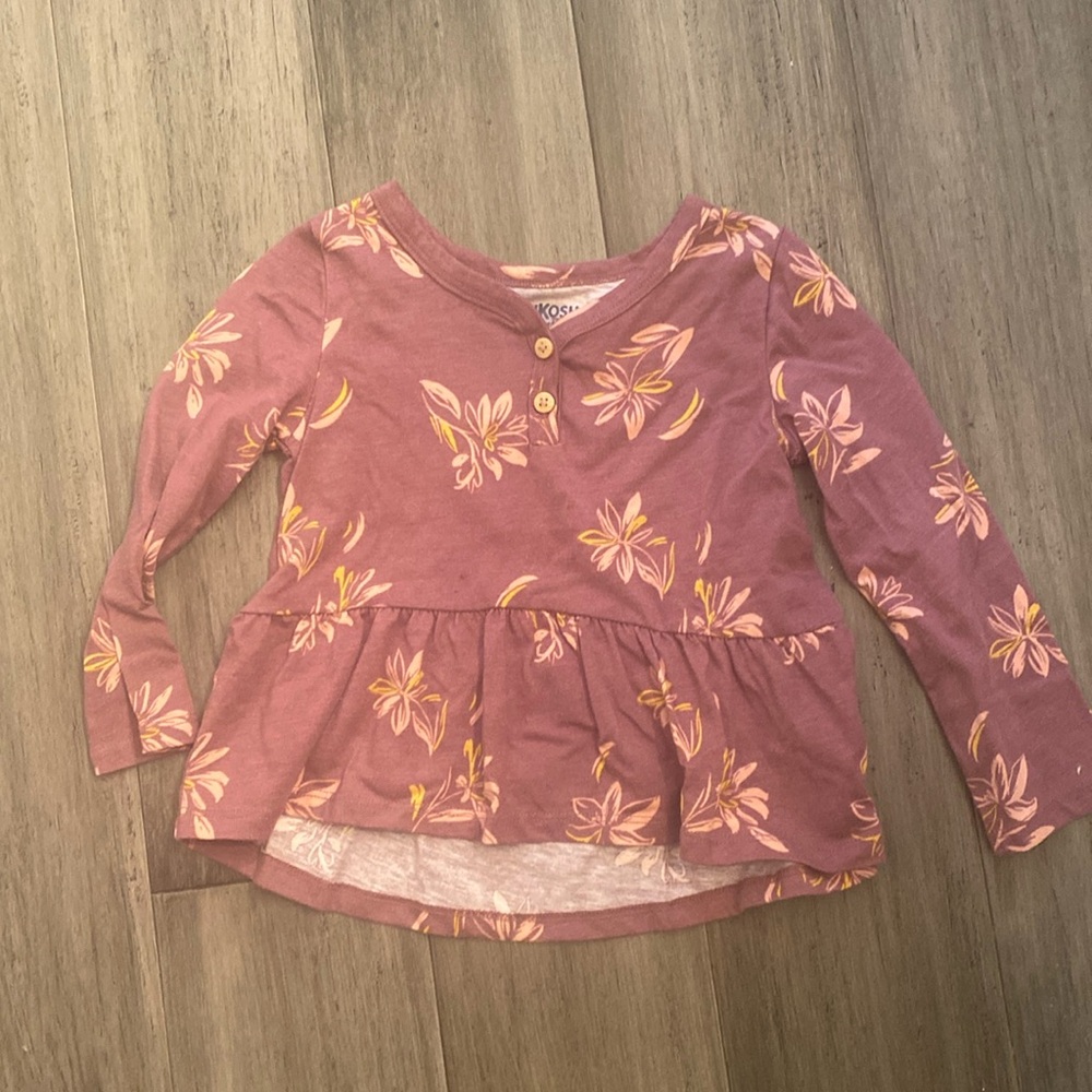 Purple long sleeve shirt